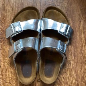 Silver Birkenstock’s